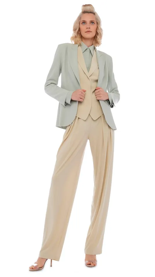 Norma Kamali Jackets CLASSIC SINGLE BREASTED JACKET Dried Sage 8211 Clothing Norma Kamali Jackets CLASSIC SINGLE BREASTED JACKET Dried Sage 8211 Clothing