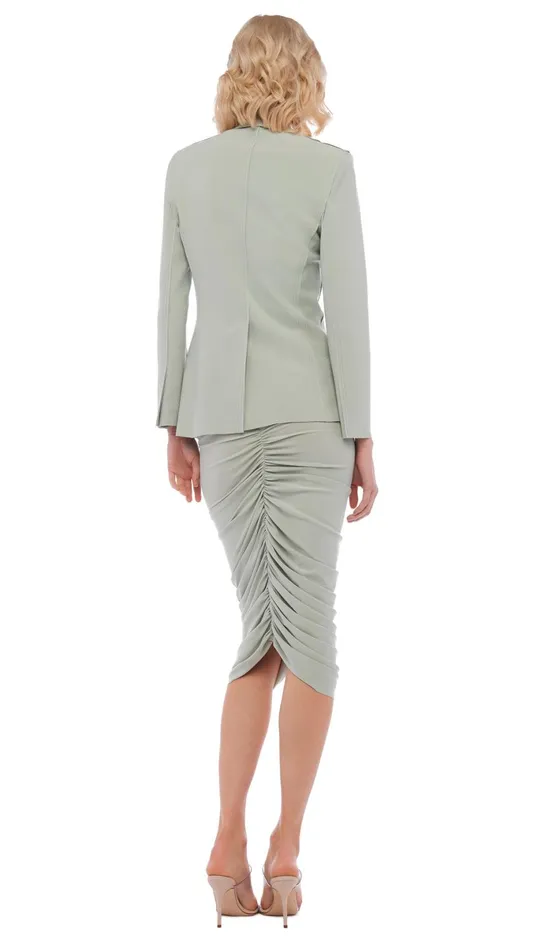 Norma Kamali Jackets CLASSIC SINGLE BREASTED JACKET Dried Sage 8211 Clothing Norma Kamali Jackets CLASSIC SINGLE BREASTED JACKET Dried Sage 8211 Clothing