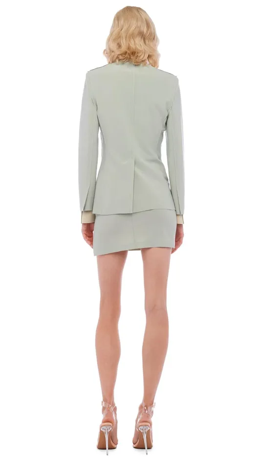 Norma Kamali Jackets CLASSIC SINGLE BREASTED JACKET Dried Sage 8211 Clothing Norma Kamali Jackets CLASSIC SINGLE BREASTED JACKET Dried Sage 8211 Clothing
