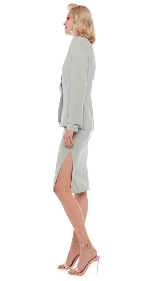 Norma Kamali Jackets CLASSIC SINGLE BREASTED JACKET Dried Sage 8211 Clothing Norma Kamali Jackets CLASSIC SINGLE BREASTED JACKET Dried Sage 8211 Clothing