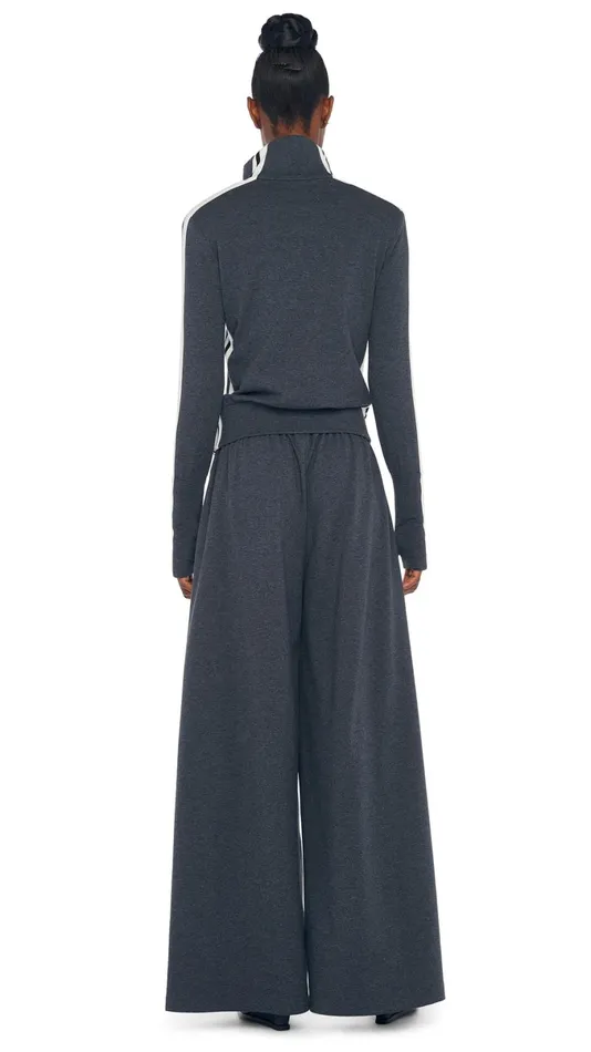Norma Kamali Jackets SIDE STRIPE TURTLE JACKET Dark Heather Greyoffset Stripe 8211 Clothing Norma Kamali Jackets SIDE STRIPE TURTLE JACKET Dark Heather Greyoffset Stripe 8211 Clothing