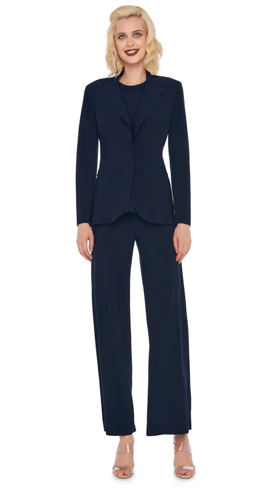 Norma Kamali Jackets SINGLE BREASTED JACKET Midnight 8211 Clothing