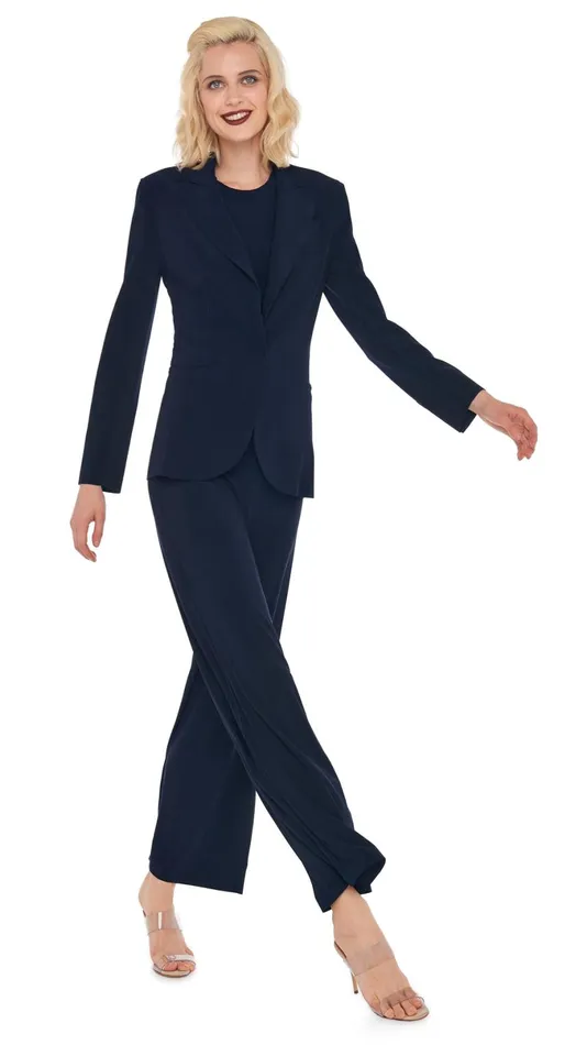 Norma Kamali Jackets SINGLE BREASTED JACKET Midnight 8211 Clothing