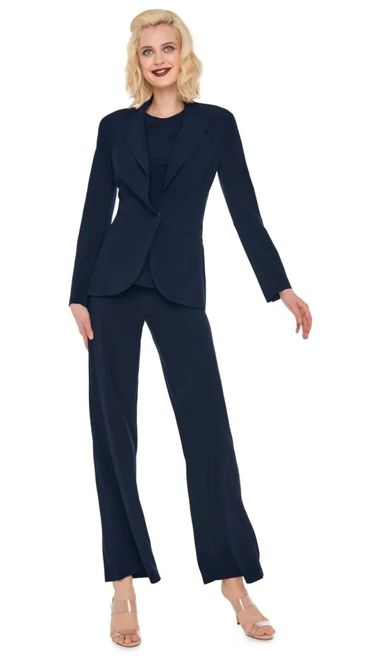 Norma Kamali Jackets SINGLE BREASTED JACKET Midnight 8211 Clothing