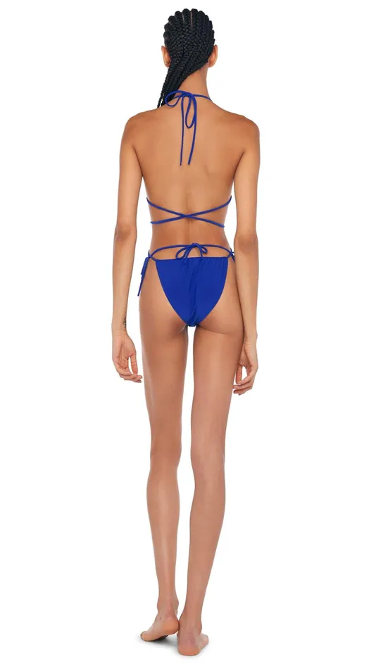 Norma Kamali Swimwear CRISS CROSS BIKINI BRA BOTTOM Electric Blue 8211 Clothing Norma Kamali Swimwear CRISS CROSS BIKINI BRA BOTTOM Electric Blue 8211 Clothing