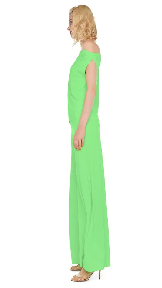 Norma Kamali Tops DROP SHOULDER TOP Neon Green 8211 Clothing