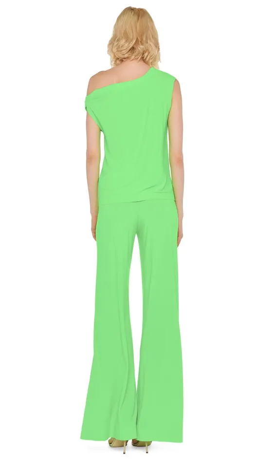 Norma Kamali Tops DROP SHOULDER TOP Neon Green 8211 Clothing