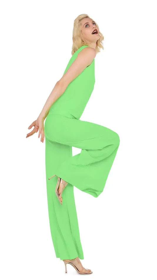 Norma Kamali Tops DROP SHOULDER TOP Neon Green 8211 Clothing