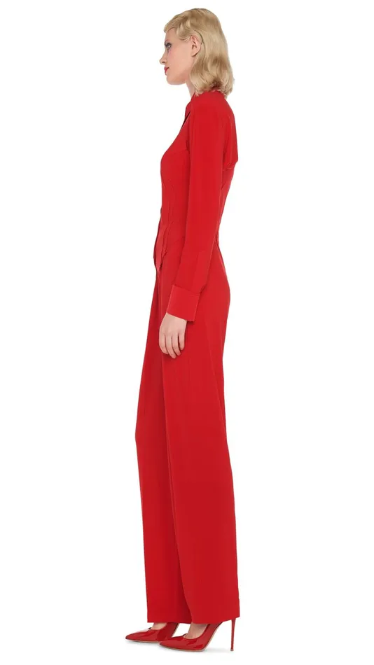 Norma Kamali Tops SIMPLE VEST Tiger Red 8211 Clothing