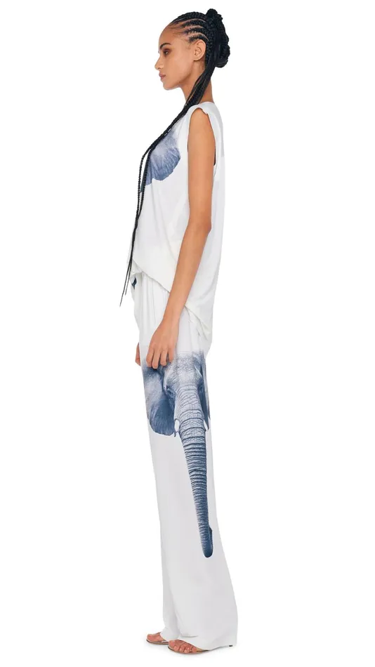 Norma Kamali Tops SLEEVELESS BOYFRIEND CREWNECK TOP Elephant Headsnow White 8211 Clothing Norma Kamali Tops SLEEVELESS BOYFRIEND CREWNECK TOP Elephant Headsnow White 8211 Clothing