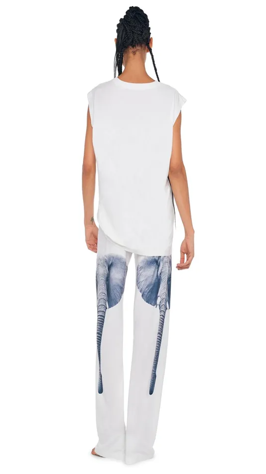 Norma Kamali Tops SLEEVELESS BOYFRIEND CREWNECK TOP Elephant Headsnow White 8211 Clothing Norma Kamali Tops SLEEVELESS BOYFRIEND CREWNECK TOP Elephant Headsnow White 8211 Clothing