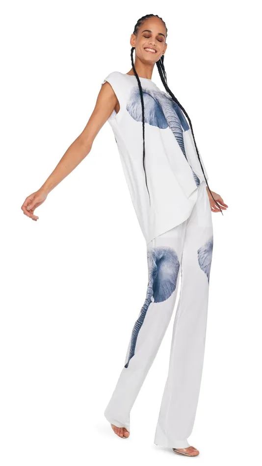 Norma Kamali Tops SLEEVELESS BOYFRIEND CREWNECK TOP Elephant Headsnow White 8211 Clothing Norma Kamali Tops SLEEVELESS BOYFRIEND CREWNECK TOP Elephant Headsnow White 8211 Clothing