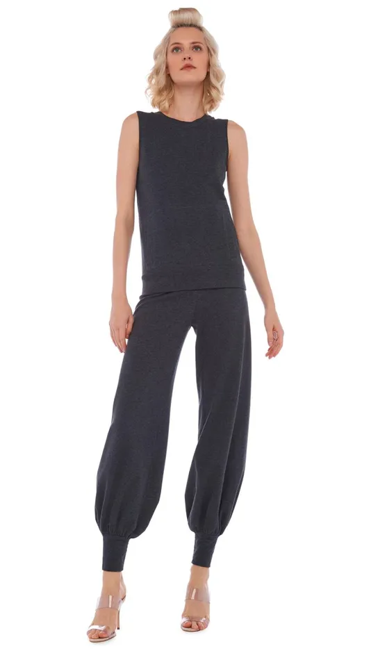 Norma Kamali Tops SLEEVELESS TAILORED TERRY TOP Dark Heather Grey 8211 Clothing Norma Kamali Tops SLEEVELESS TAILORED TERRY TOP Dark Heather Grey 8211 Clothing