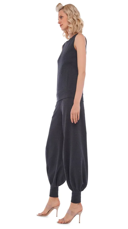 Norma Kamali Tops SLEEVELESS TAILORED TERRY TOP Dark Heather Grey 8211 Clothing Norma Kamali Tops SLEEVELESS TAILORED TERRY TOP Dark Heather Grey 8211 Clothing