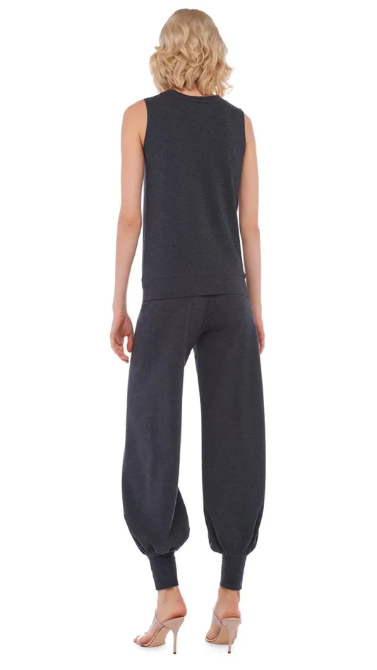 Norma Kamali Tops SLEEVELESS TAILORED TERRY TOP Dark Heather Grey 8211 Clothing Norma Kamali Tops SLEEVELESS TAILORED TERRY TOP Dark Heather Grey 8211 Clothing
