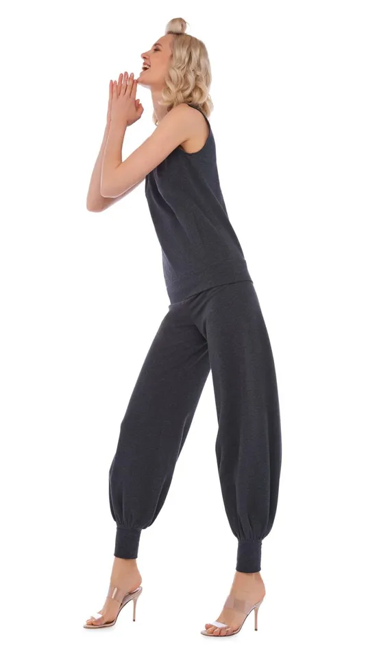 Norma Kamali Tops SLEEVELESS TAILORED TERRY TOP Dark Heather Grey 8211 Clothing Norma Kamali Tops SLEEVELESS TAILORED TERRY TOP Dark Heather Grey 8211 Clothing