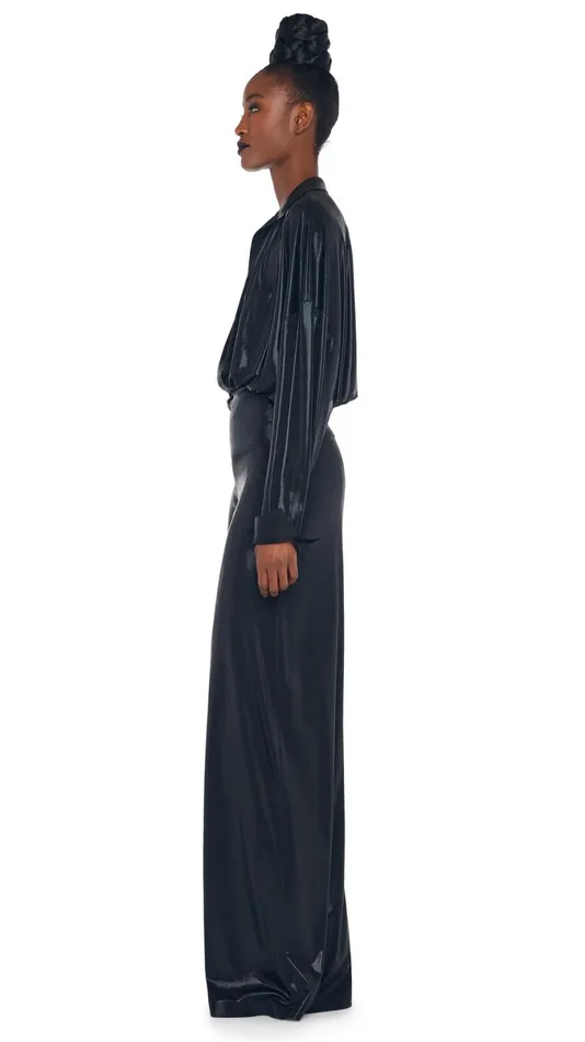 Norma Kamali Tops SUPER OS BF NK SHIRT BODYSUIT Black 8211 Clothing