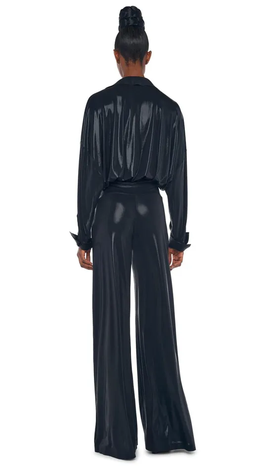 Norma Kamali Tops SUPER OS BF NK SHIRT BODYSUIT Black 8211 Clothing