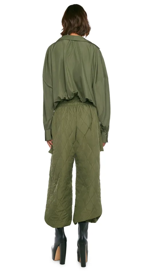 Norma Kamali Tops SUPER OS BF NK SHIRT BODYSUIT Military 8211 Clothing