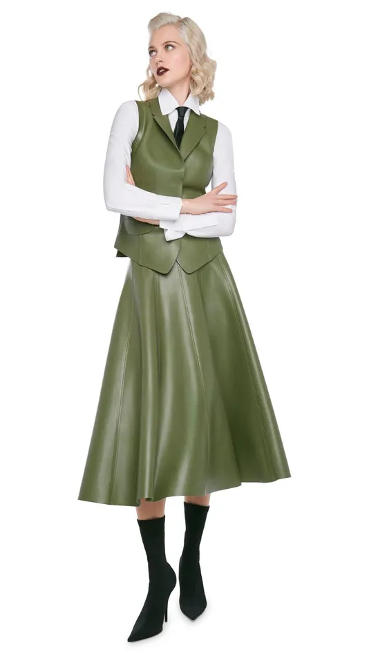 Norma Kamali Tops VEST WITH LAPEL Military 8211 Clothing