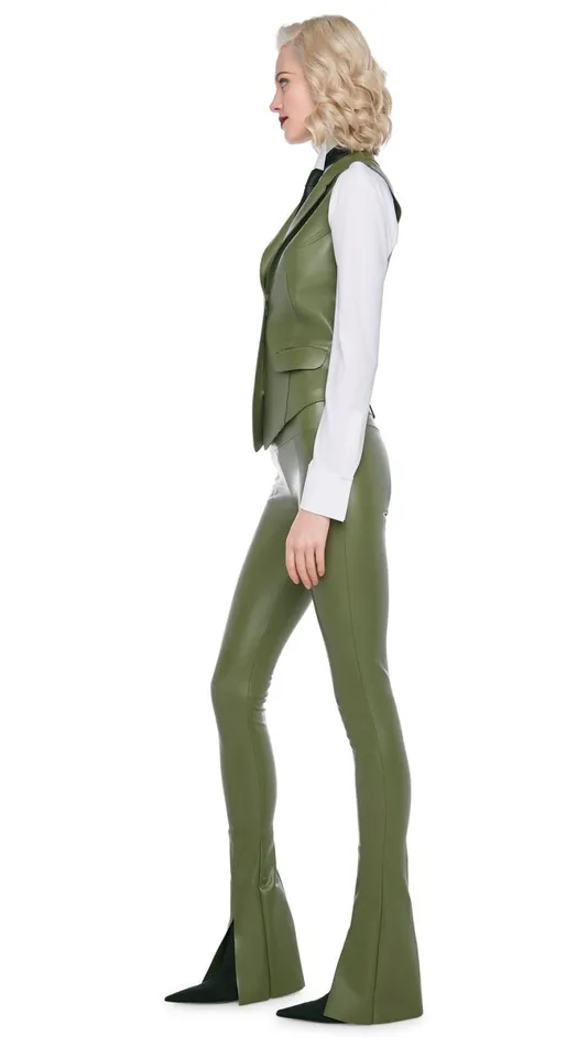 Norma Kamali Tops VEST WITH LAPEL Military 8211 Clothing