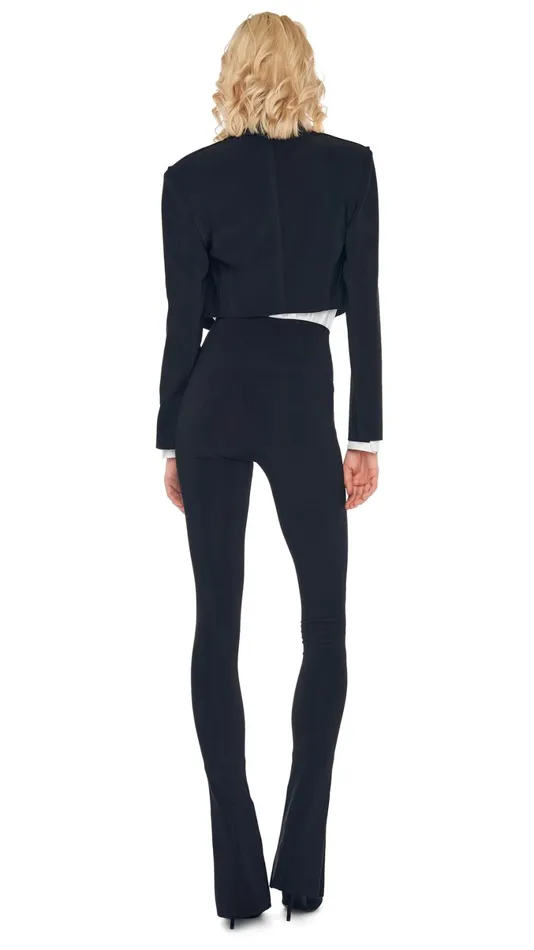 Norma Kamali Wardrobe SPAT LEGGING With CROPPED SINGLE BREASTED JACKET 8211 Clothing Norma Kamali Wardrobe SPAT LEGGING With CROPPED SINGLE BREASTED JACKET 8211 Clothing