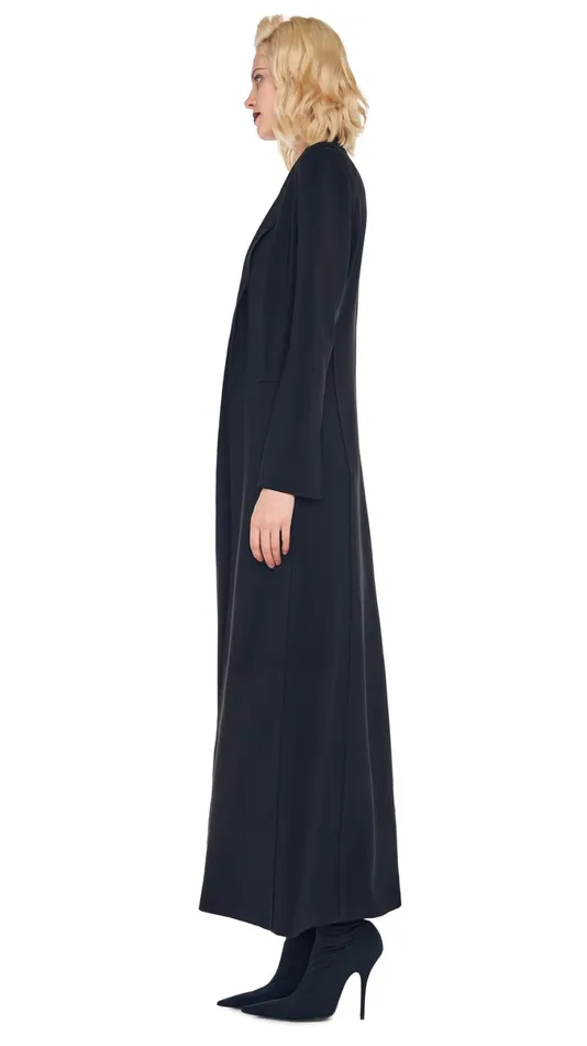 Norma Kamali Wardrobe STRAPLESS PICKLEBALL MINI DRESS With SINGLE BREASTED COAT 8211 Clothing Norma Kamali Wardrobe STRAPLESS PICKLEBALL MINI DRESS With SINGLE BREASTED COAT 8211 Clothing
