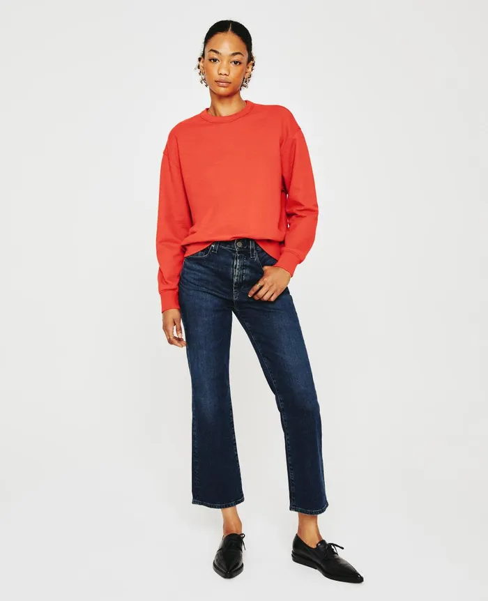 Nova Crew Terra Cotta Women AG Jeans Sweatshirts Nova Crew Terra Cotta Women AG Jeans Sweatshirts