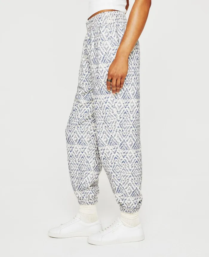 Nova Sweatpant Diamond Chevron Blue Multi Women AG Jeans Pants Nova Sweatpant Diamond Chevron Blue Multi Women AG Jeans Pants