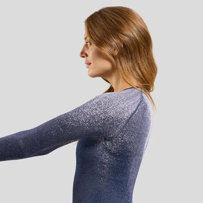 Odlo Base Layers The Pow Blackcomb Base Layer Top Gray Ridge 8211 Women