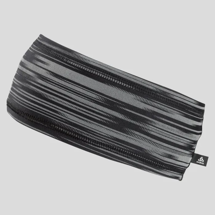 Odlo Headwear and Gloves The Polyknit Light Print Headband Black Reflective 8211 WomenMen