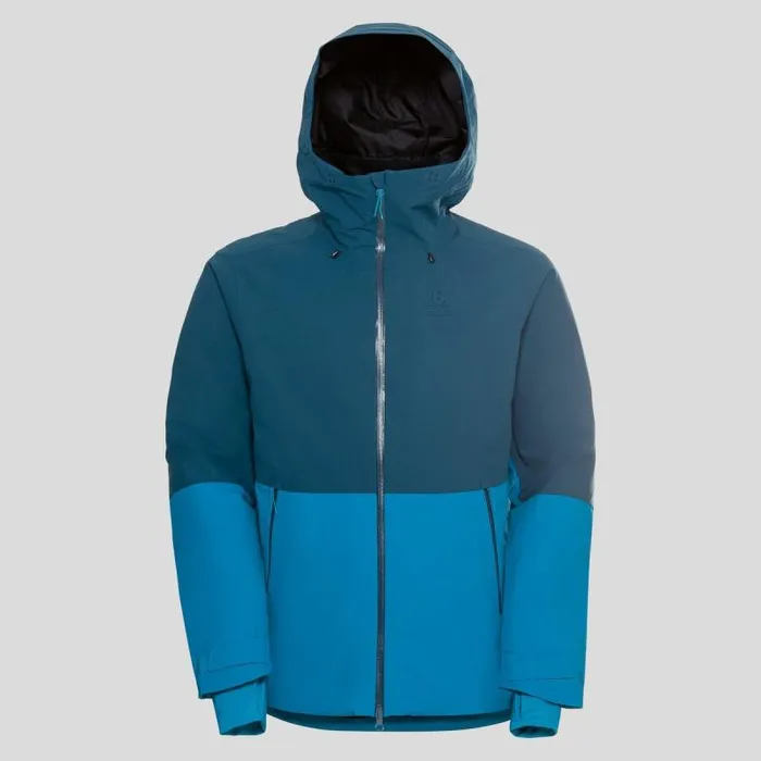 Odlo Jackets and Vests The Bluebird SThermic Ski Jacket Deep Dive 8211 Stunning Blue 8211 Men