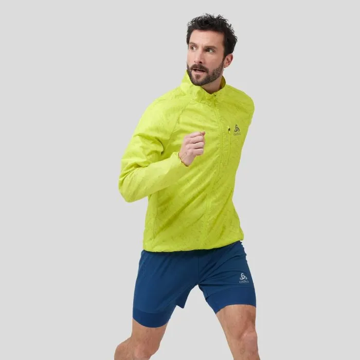 Odlo Jackets and Vests The Zeroweight Print Running Jacket Evening Primrose 8211 Men Odlo Jackets and Vests The Zeroweight Print Running Jacket Evening Primrose 8211 Men