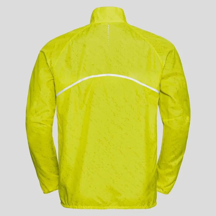 Odlo Jackets and Vests The Zeroweight Print Running Jacket Evening Primrose 8211 Men