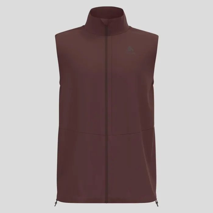 Odlo Jackets and Vests The Zeroweight Warm Softshell Running Vest 20 Fudge 8211 Men