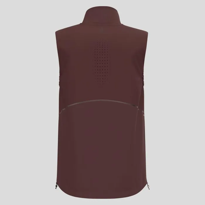 Odlo Jackets and Vests The Zeroweight Warm Softshell Running Vest 20 Fudge 8211 Men
