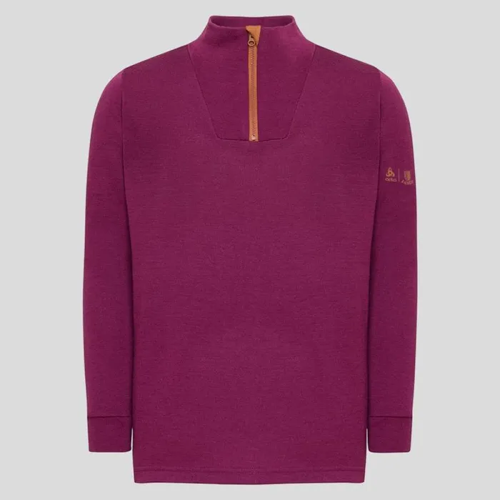 Odlo Mid Layers and Longsleeves The Espeland Merino 250 Half Zip Amaranth 8211 Kids Odlo Mid Layers and Longsleeves The Espeland Merino 250 Half Zip Amaranth 8211 Kids