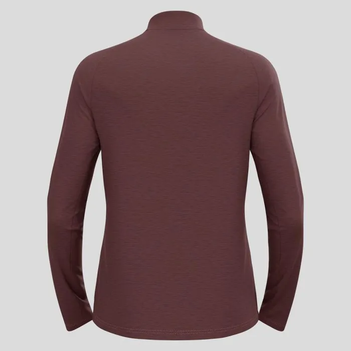 Odlo Mid Layers and Longsleeves The Essentials Ceramiwarm Half Zip Mid Layer Fudge Melange 8211 Men