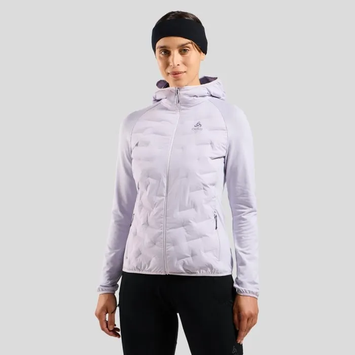 Odlo Mid Layers and Longsleeves The Zeroweight Insulator Hybrid Mid Layer Hooded Zip Misty Lilac 8211 Women Odlo Mid Layers and Longsleeves The Zeroweight Insulator Hybrid Mid Layer Hooded Zip Misty Lilac 8211 Women