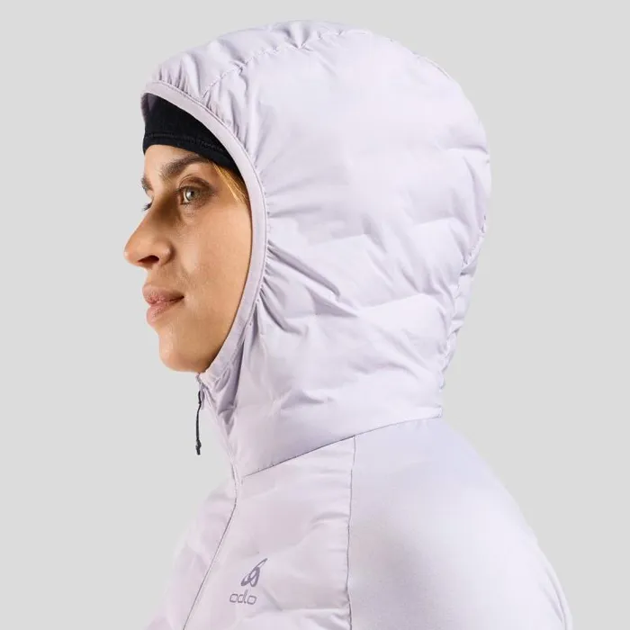 Odlo Mid Layers and Longsleeves The Zeroweight Insulator Hybrid Mid Layer Hooded Zip Misty Lilac 8211 Women