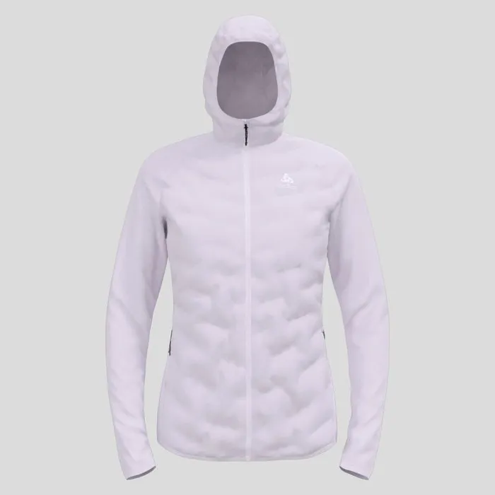 Odlo Mid Layers and Longsleeves The Zeroweight Insulator Hybrid Mid Layer Hooded Zip Misty Lilac 8211 Women