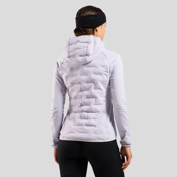 Odlo Mid Layers and Longsleeves The Zeroweight Insulator Hybrid Mid Layer Hooded Zip Misty Lilac 8211 Women