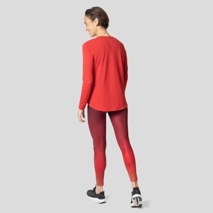 Odlo Pants and Tights The Zeroweight Print Running Tights American Beauty 8211 Women