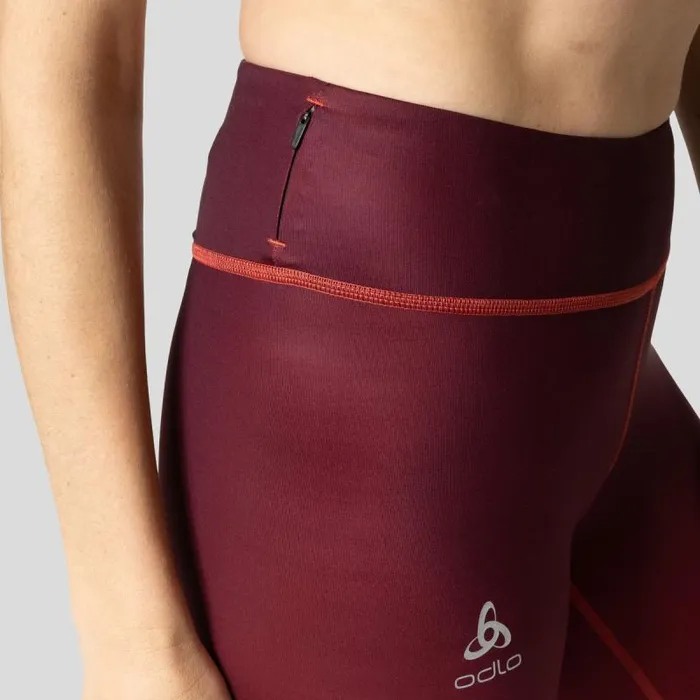 Odlo Pants and Tights The Zeroweight Print Running Tights American Beauty 8211 Women