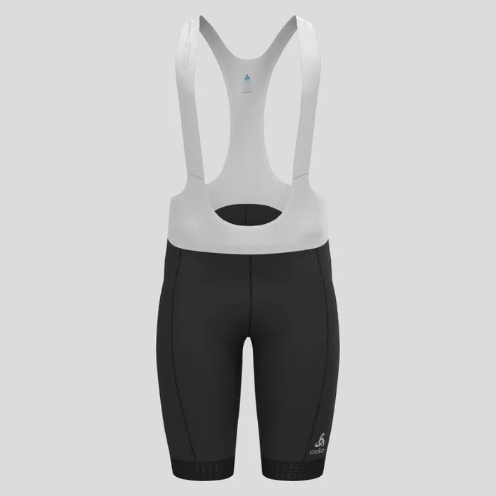 Odlo Shorts The Zeroweight Bib Shorts White 8211 Black 8211 Men