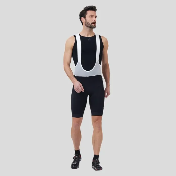 Odlo Shorts The Zeroweight Bib Shorts White 8211 Black 8211 Men