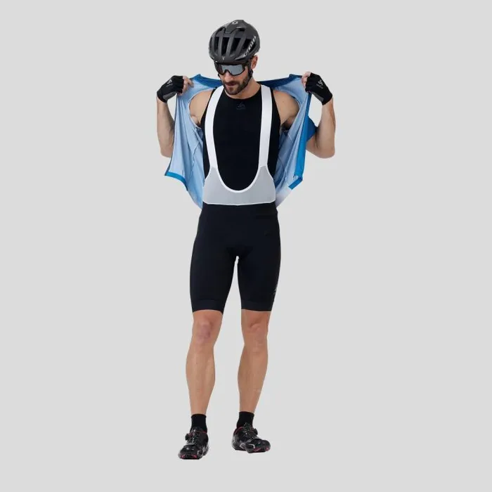 Odlo Shorts The Zeroweight Bib Shorts White 8211 Black 8211 Men