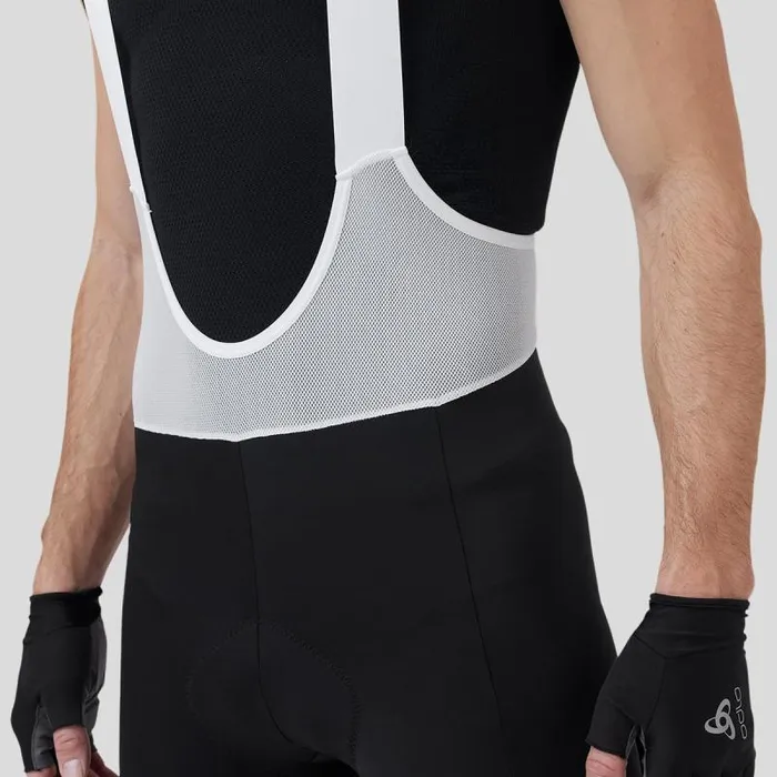 Odlo Shorts The Zeroweight Bib Shorts White 8211 Black 8211 Men