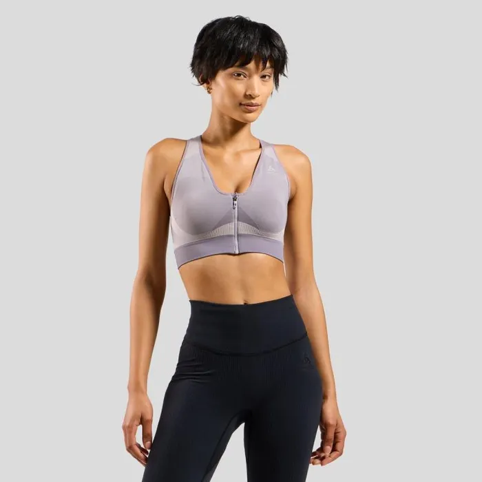 Odlo Sports Bras The Seamless High Sports Bra Gray Ridge 8211 Misty Lilac 8211 Women Odlo Sports Bras The Seamless High Sports Bra Gray Ridge 8211 Misty Lilac 8211 Women