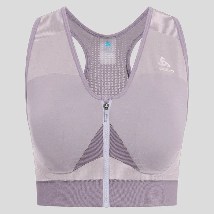 Odlo Sports Bras The Seamless High Sports Bra Gray Ridge 8211 Misty Lilac 8211 Women